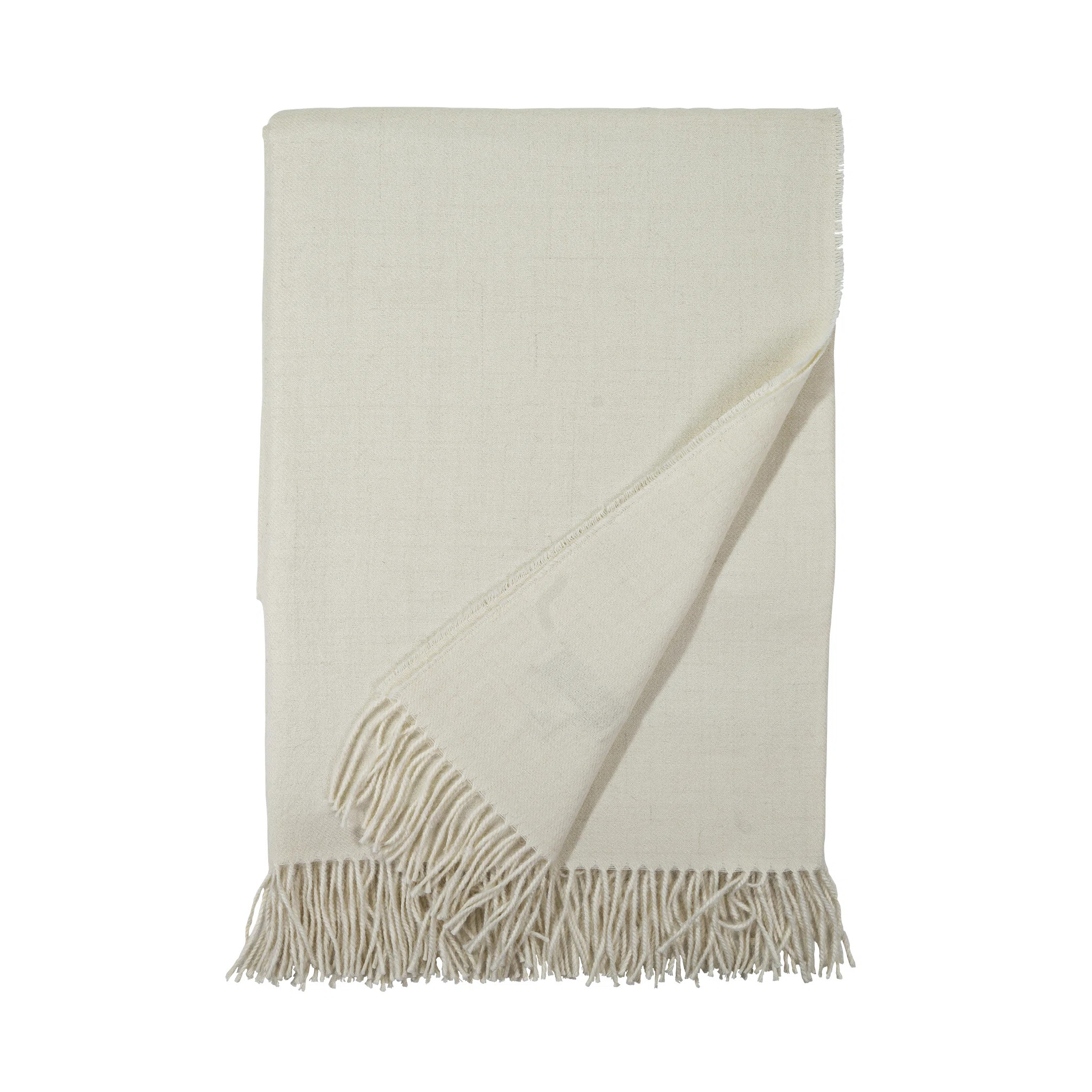 Madison Woven Baby Alpaca Throw Blanket | Perigold