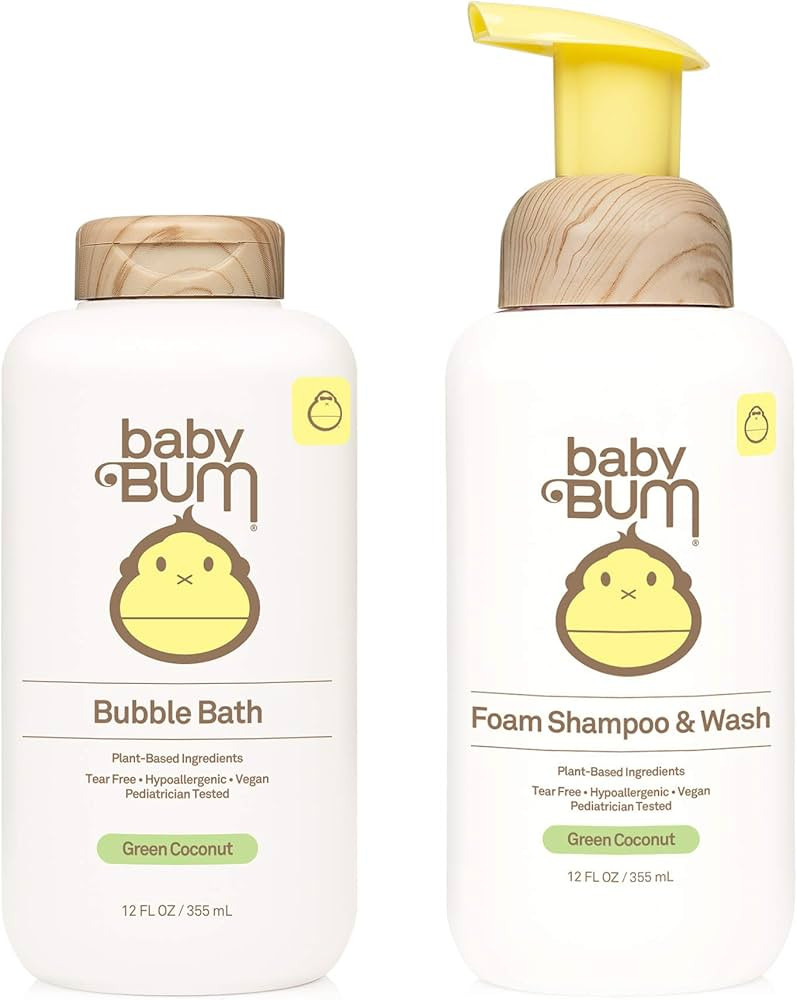 Sun Bum Baby Bum Shampoo & Wash & Bubble Bath | Tear Free Foaming Soap for Sensitive Skin with No... | Amazon (US)