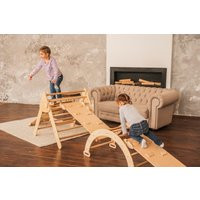 Сlimbing Gym With 3 Ramps Pikler Set Montessori Furniture Climbing Frame Climber Foldable Toddler Ki | Etsy (US)