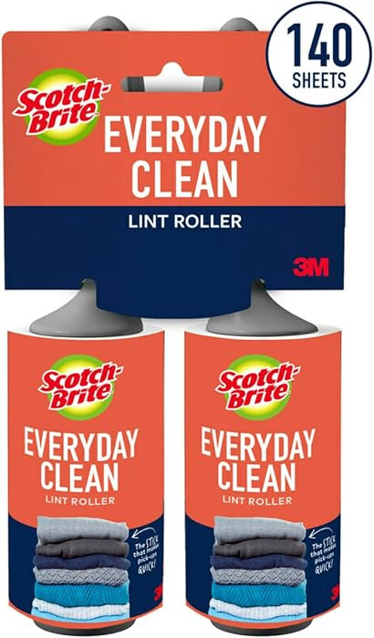 Scotch-Brite Everyday Clean Lint Roller, Lint Remover for Pet Hair, Dark Clothes, Furniture, and ... | Amazon (US)