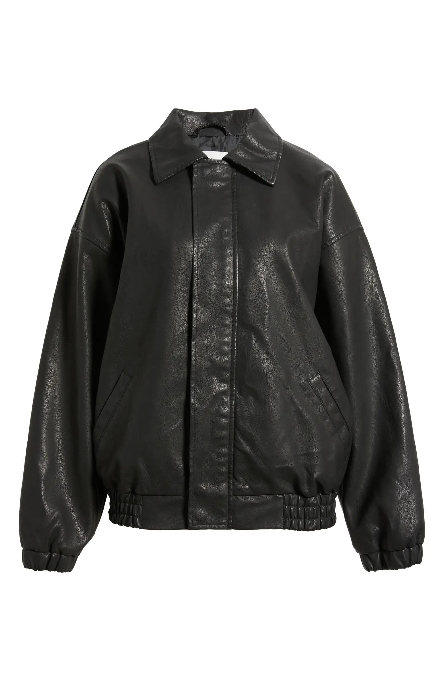 Oversize Faux Leather Jacket | Nordstrom