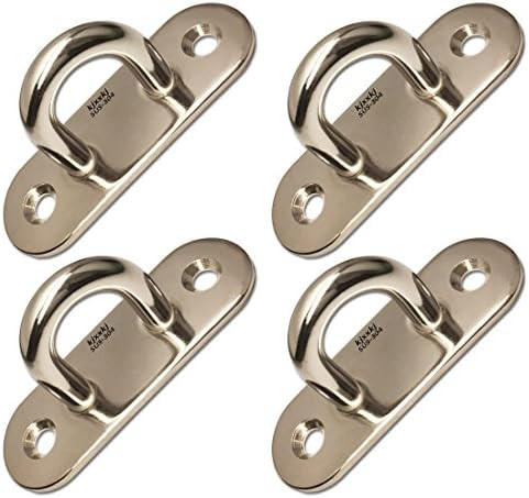 Amazon.com: 4-pcs Stainless Steel Wall Mount Hook/Pad Eye (3-inch): Home Improvement | Amazon (US)