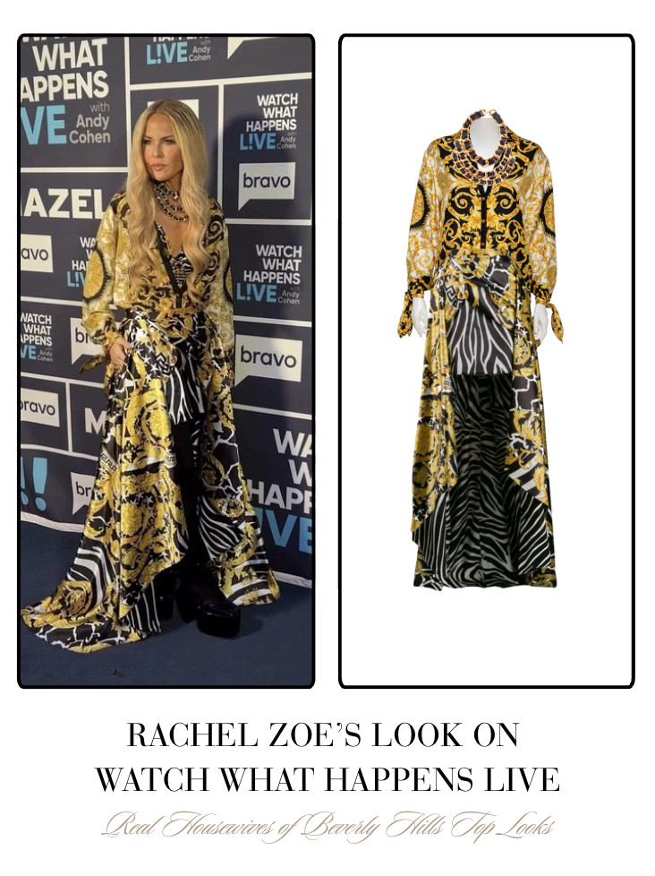  Rachel Zoe's Look on Watch What Happens Live is by Versace // Shop Similar 📸= @bravowwhl 

 