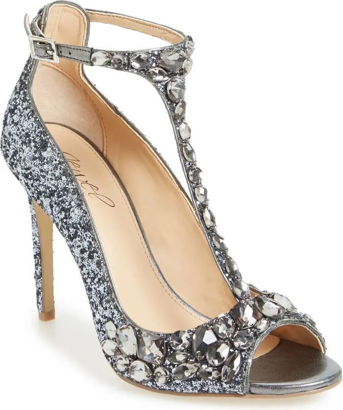 Jewel Badgley Mischka Conroy Embellished T-Strap Pump | Nordstrom | Nordstrom