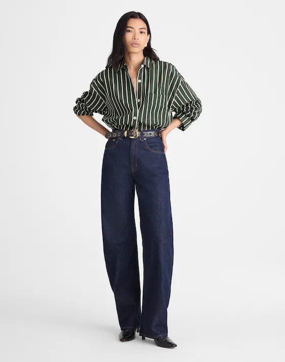 Straight-Hem Shirt in Poplin | Madewell