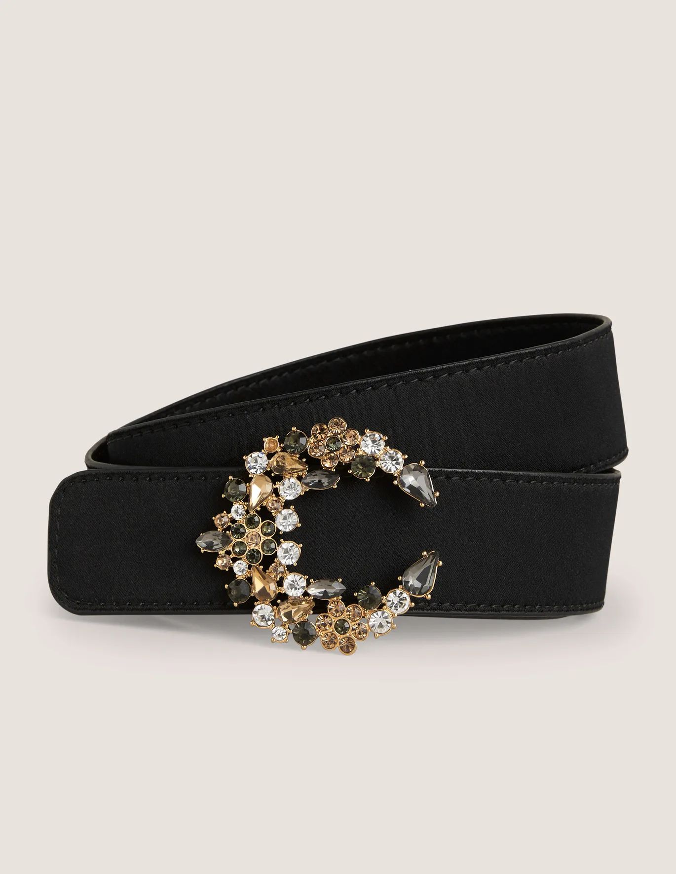 Jewel Cluster Waist Belt - Black | Boden US | Boden (US)