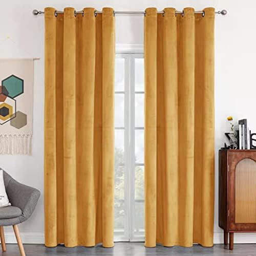 Yellow Velvet Drapes  | Amazon (US)
