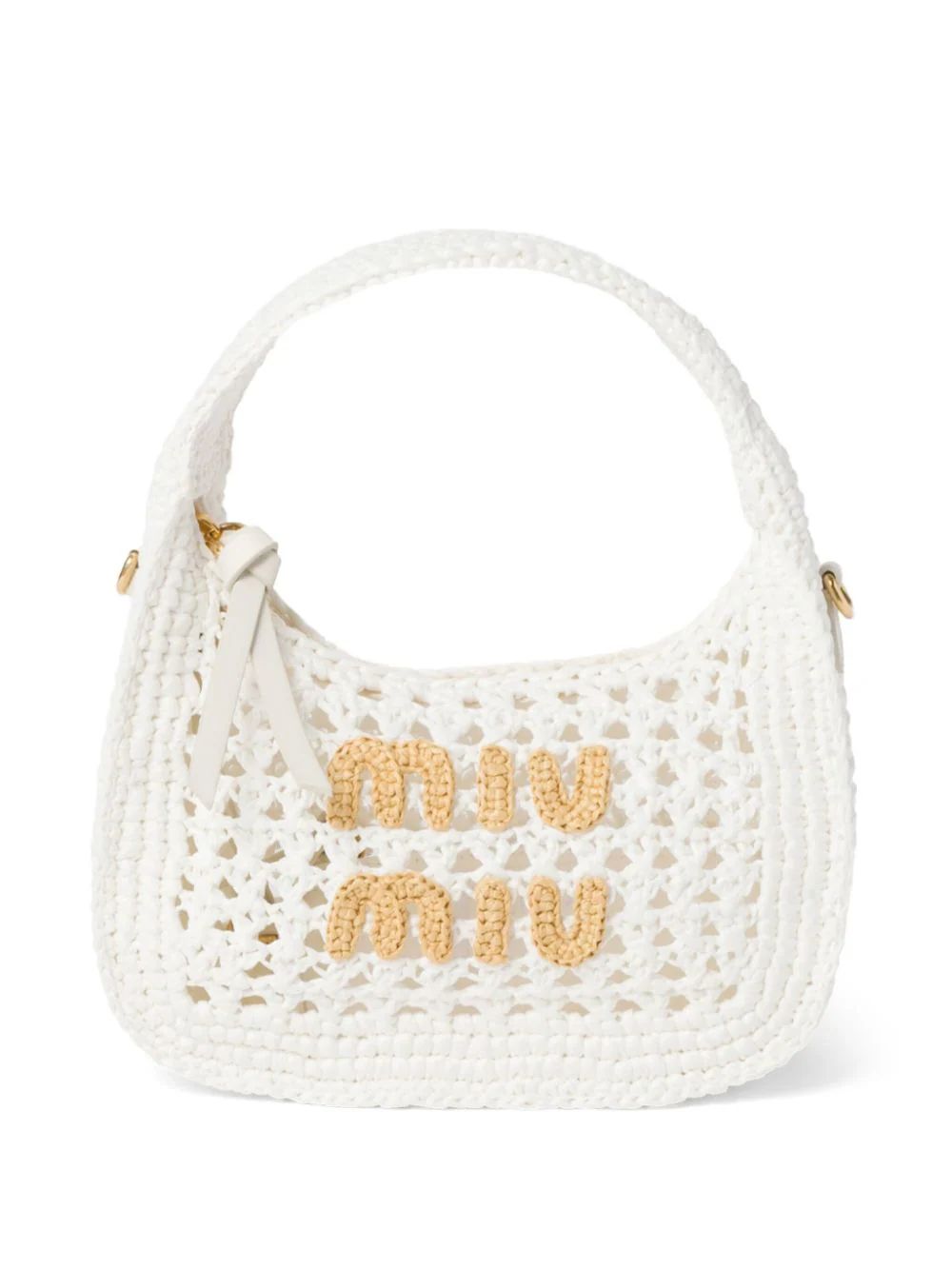 Miu Miu Wander crochet-knit Shoulder Bag - Farfetch | Farfetch Global