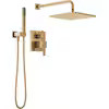 Delta Modern Champagne Bronze 2-handle Single Function Square Shower Faucet Valve Included | Lowe's