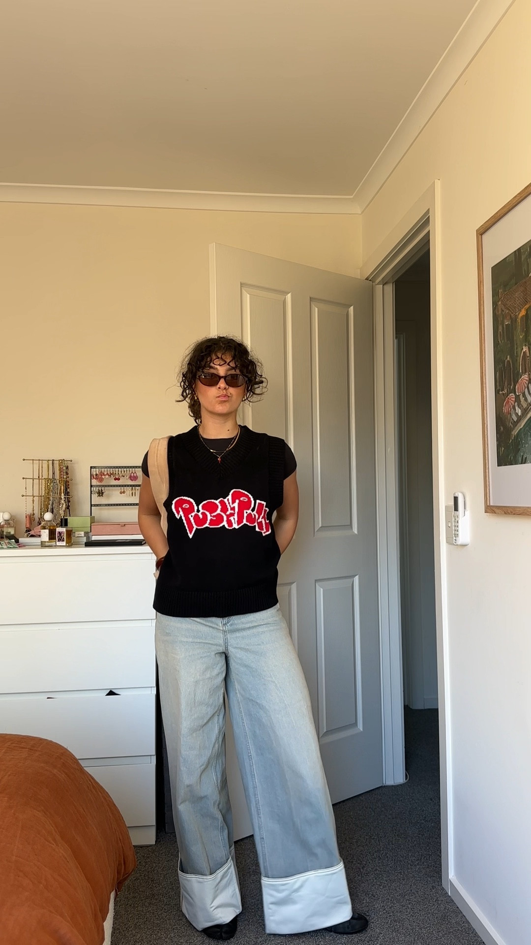 How to style a knitted vest for a casual outfit

Vest is Push Pull, suede bag is custom from Bali. The rest is linked x

#LTKstyletip #LTKaustralia #LTKautumn