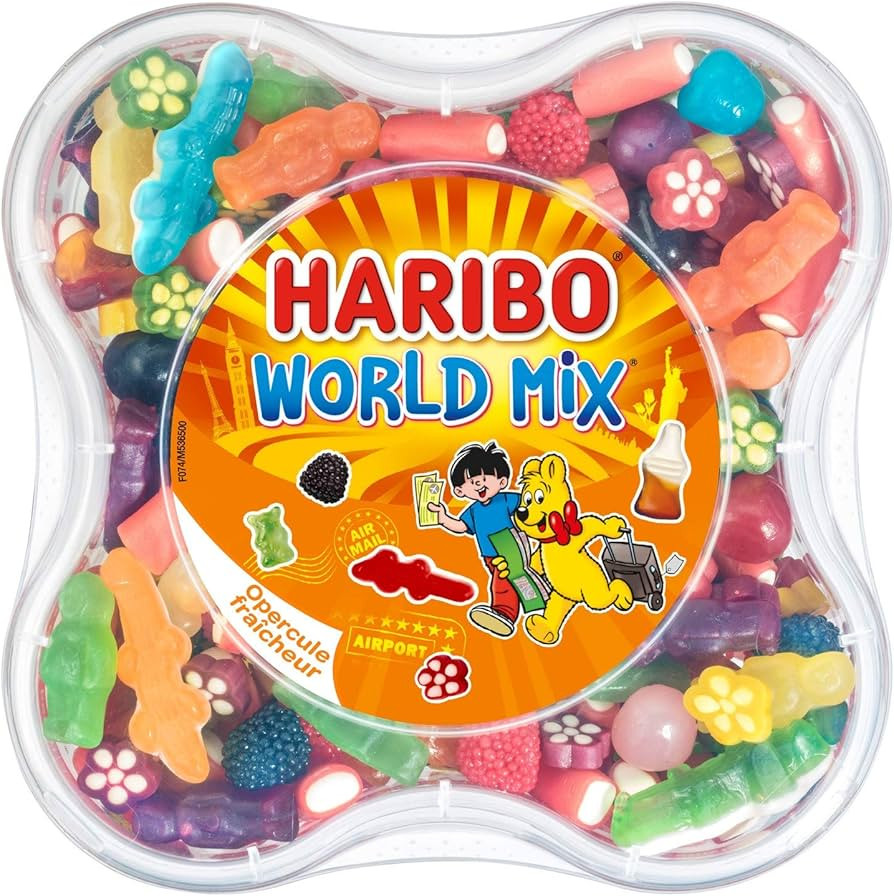 Haribo World Mix Resealable Plastic Container | Amazon (US)