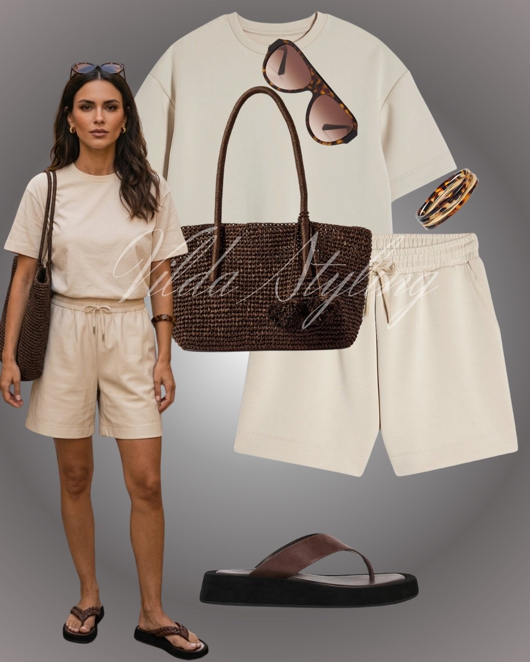 Casual & Fresh✨
Summer uniform unlocked ☕️✨ There is nothing better than a matching monochrome set for those effortless, put-together days. This cream short and tee combo paired with rich brown textures is giving ultimate quiet luxury.

#LTKsummer #LTKspring #LTKstyletip