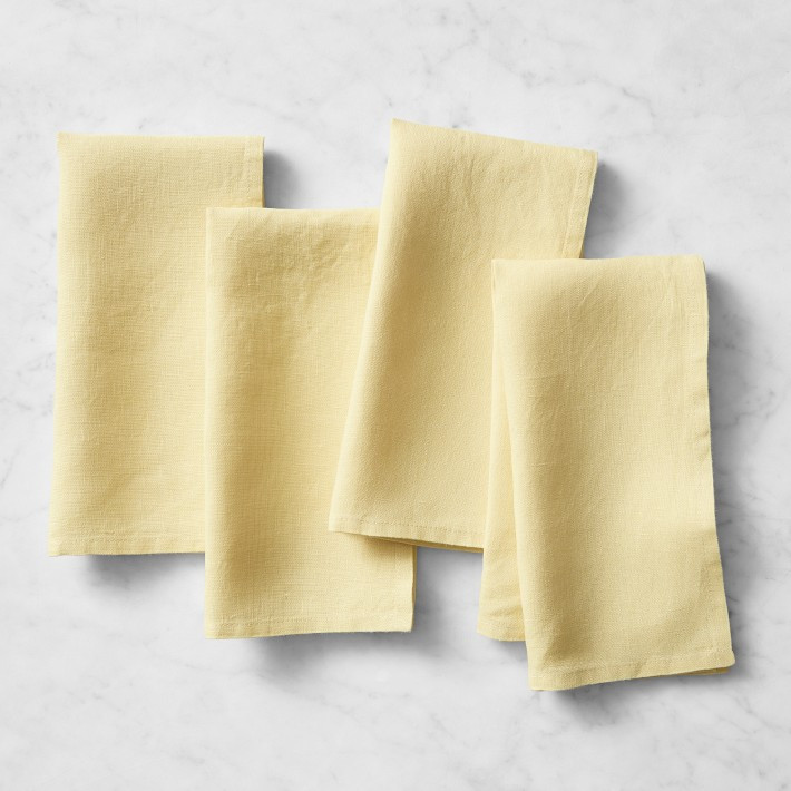 Italian Washed Linen Napkins | Williams-Sonoma