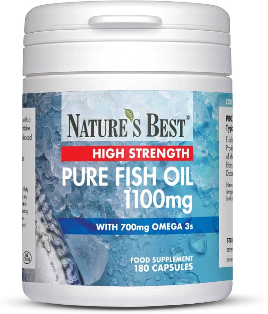 Nature's Best Pure Fish Oil Capsules High Strength (1100mg) - Essential Omega 3 Fish Oil with EPA... | Amazon (UK)