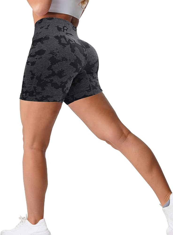 EHH Women High Waisted Seamless Yoga Shorts Tummy Control Cycling Shorts | Amazon (US)