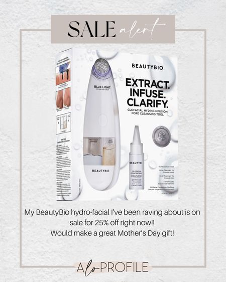 My BeautyBio at home hydro-facial is on sale for 25% right now!! This would make a great Mothers Day gift 🤍

#LTKsalealert