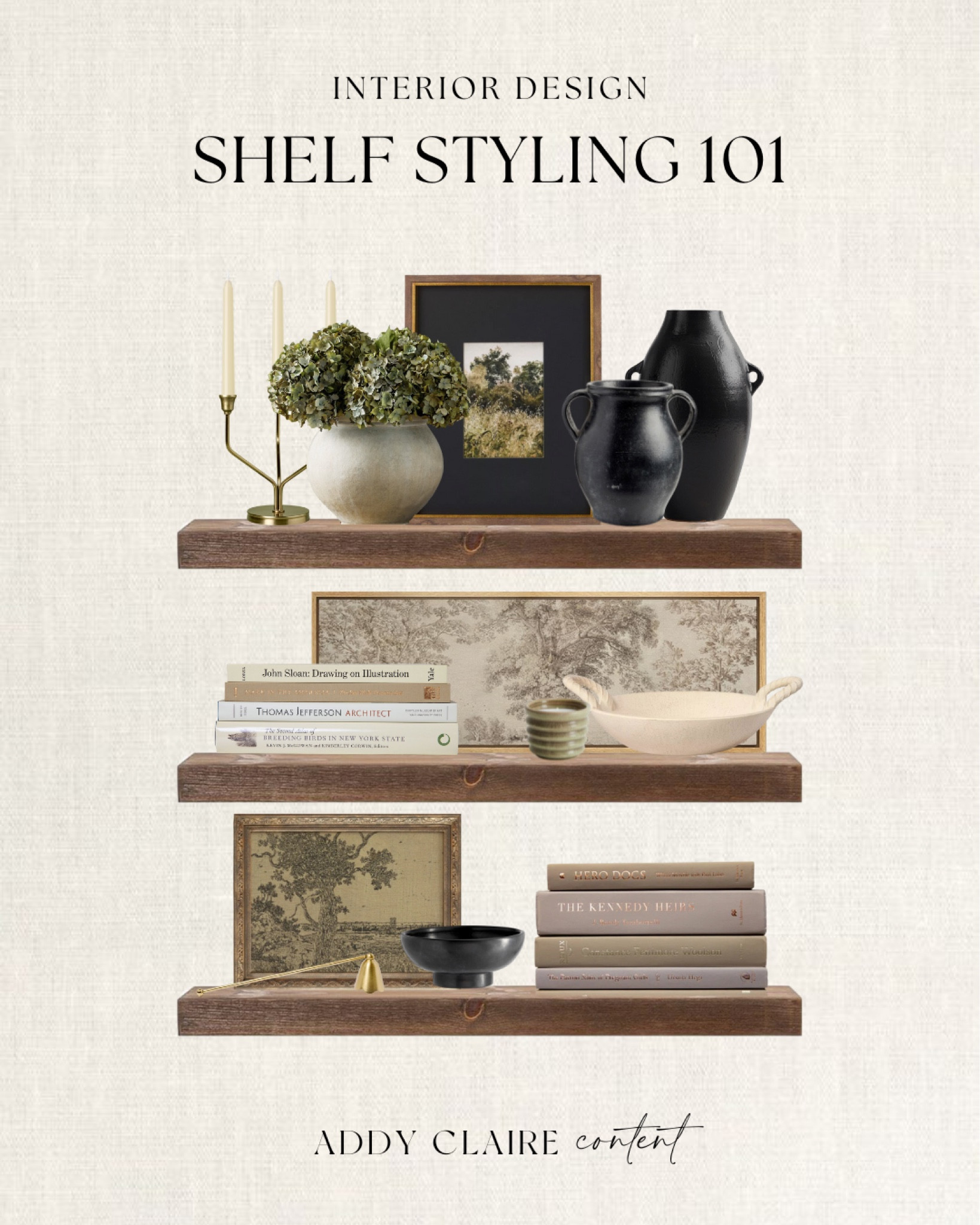 How to style Shelves ft modern organic decor
Shelf decor/ coffee table decor/ fall decor/ style tips/ books/ vases/ affordable decor 
#home #livingroom #shelfdecor #interiordesign #bedroomidea

#LTKHome #LTKFindsUnder50 #LTKSeasonal