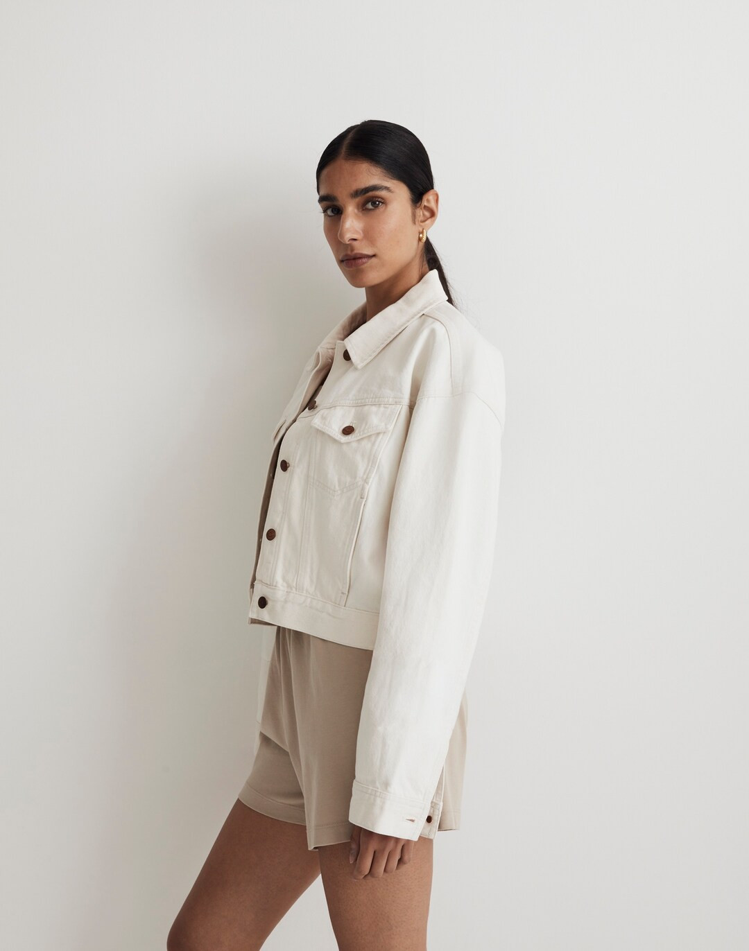 Trucker Jean Jacket in Vintage Canvas: Slanted-Yoke Edition | Madewell