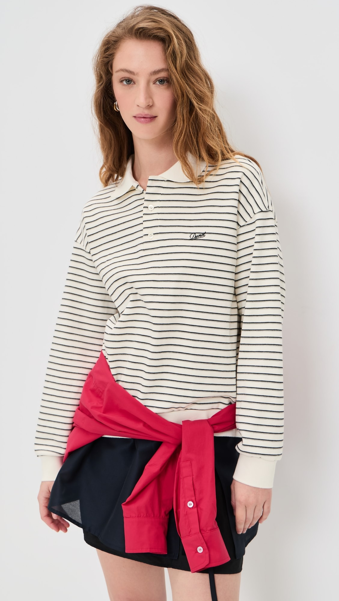 Striped Collared T-Shirt | Shopbop
