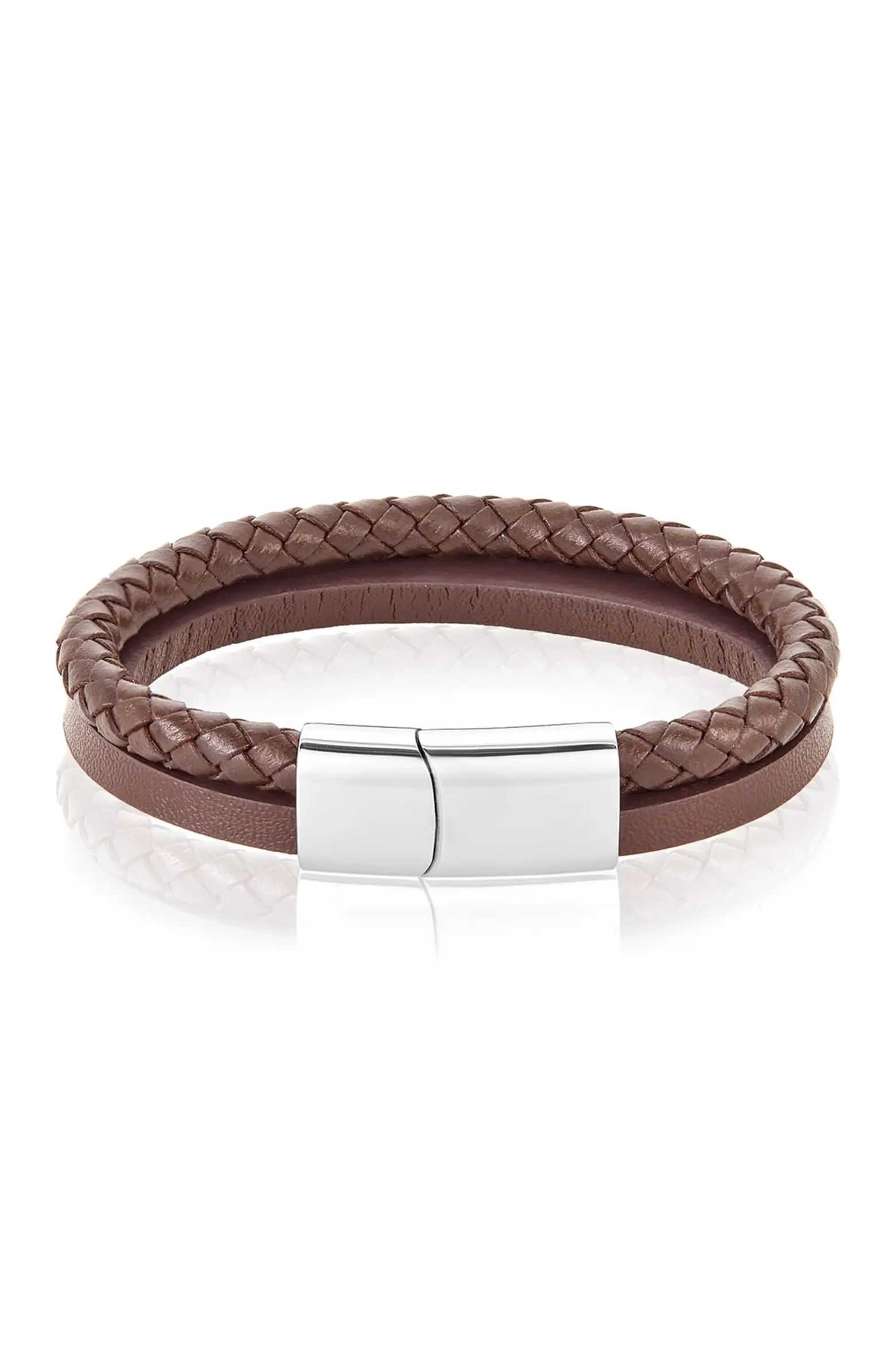 Leather Braided Combo Bracelet | Nordstrom Rack