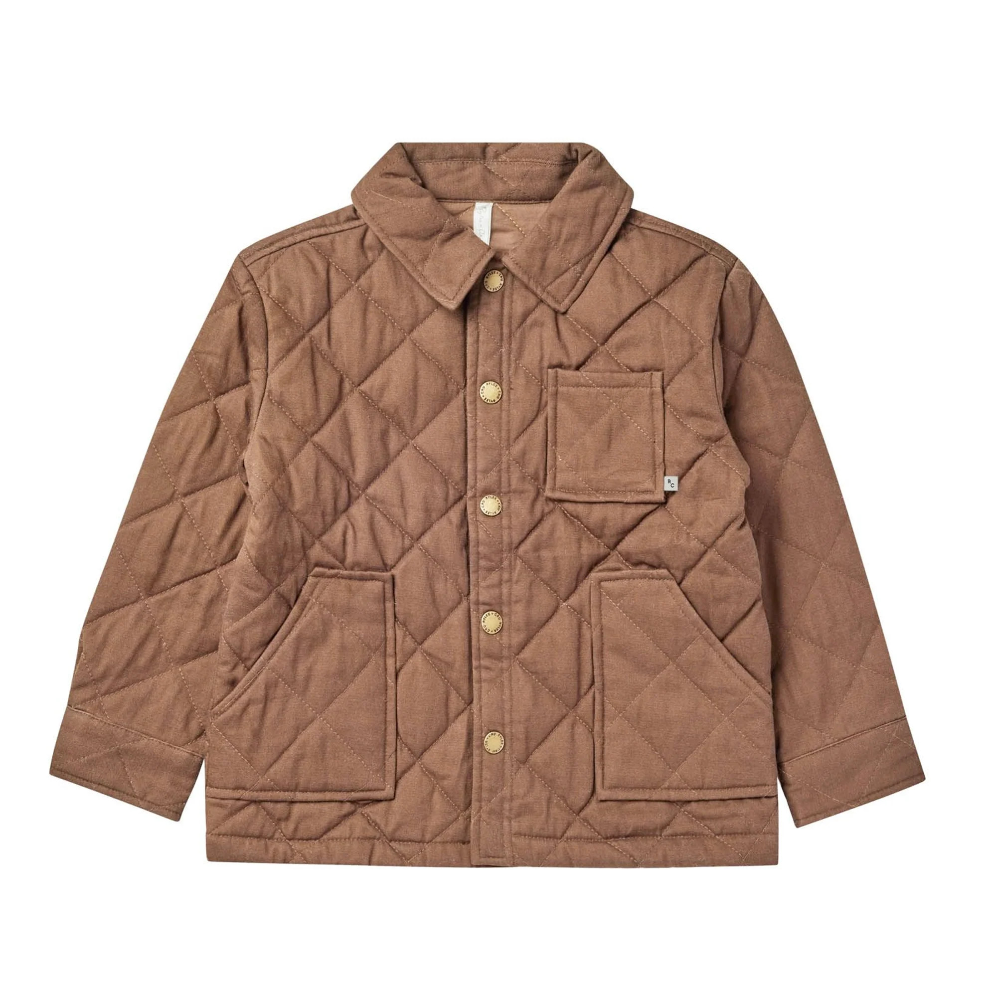 Rylee & Cru Quilted Chore Jacket, Mocha | SpearmintLOVE