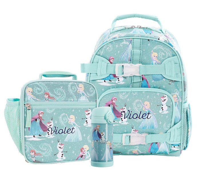 Mackenzie Aqua Frozen Backpack & Lunch Bundle, Set of 3 | Pottery Barn Kids