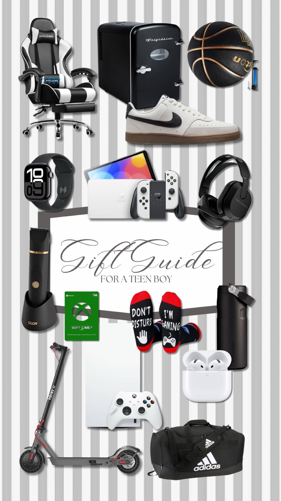 🎁 Teen Boy Holiday Gift Guide 2025 🎮✨
Shopping for teen boys can be tough, but I’ve rounded up the best holiday gifts for teenage boys — from tech gadgets and gaming accessories to sports gear, cool fashion finds, and Amazon must-haves they’ll actually use! Whether you’re shopping for your teen son, nephew, or boyfriend, these top-rated Christmas gifts for teen boys will score you major points. 🙌

🛍️ Shop all my teen boy gift ideas — perfect for stocking stuffers, budget-friendly gifts, and last-minute Amazon finds that arrive fast!

#TeenBoyGiftGuide #HolidayGiftGuide2025 #AmazonGiftGuide #GiftsForTeenBoys #TeenBoyChristmasGifts #AmazonFinds #GiftsForHim #CoolGiftsForTeens #HolidayShopping #GiftGuideForBoys

#LTKHoliday #LTKCyberWeek #LTKGiftGuide