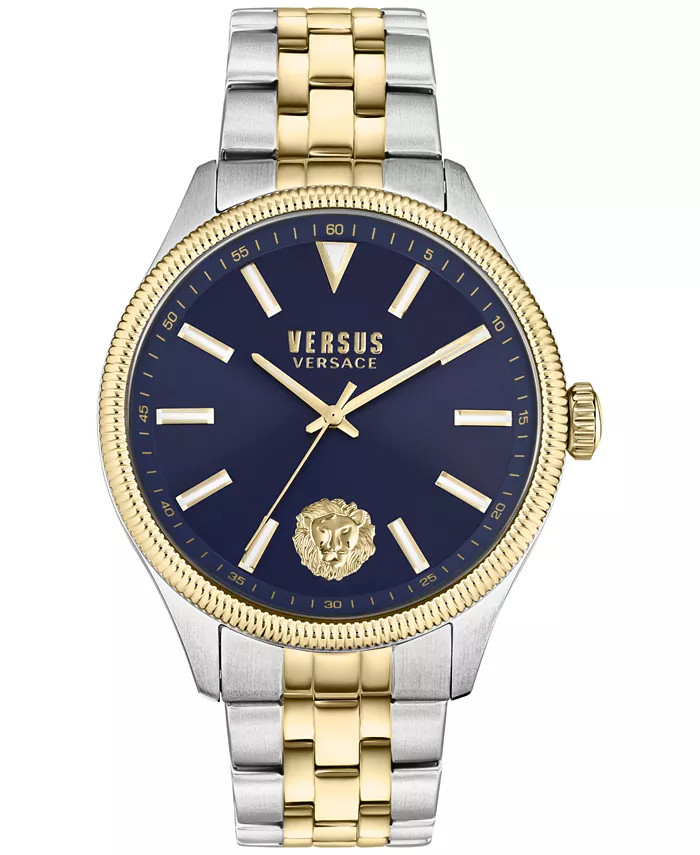 Men's Colonne Two-Tone Stainless Steel Bracelet Watch 45mm | Macys (US)