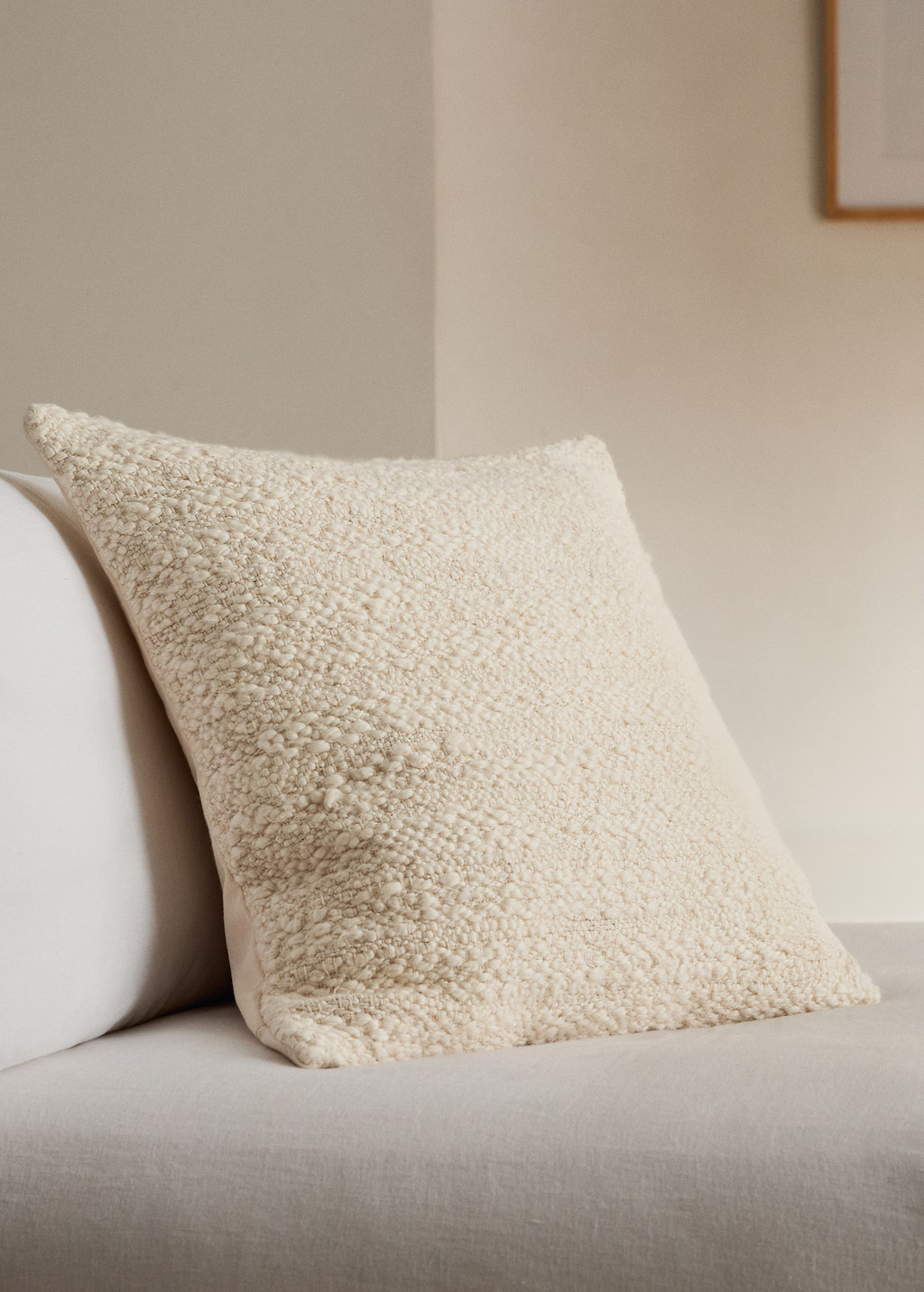 Structured cotton cushion cover 50x50 cm | Mango (US/MX/AU)