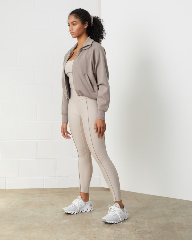 Women's YPB Long-Sleeve Neoprene Full-Zip | Women's Active | Abercrombie.com | Abercrombie & Fitch (US)