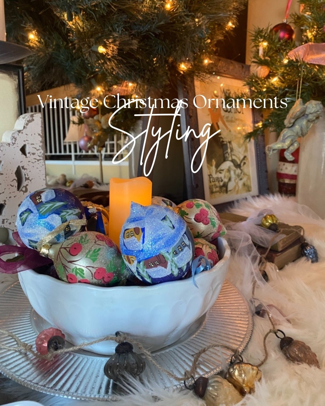 Vintage Christmas Ornaments bring back old time childhood memories! Love mini mercury glass ornaments and hand painted ones too!✨

#LTKwinter #LTKhome #LTKholiday