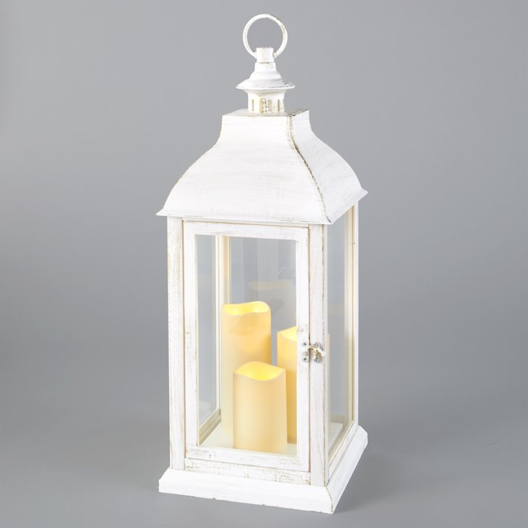 Oversized LED Candle Lantern White - Walmart.com | Walmart (US)