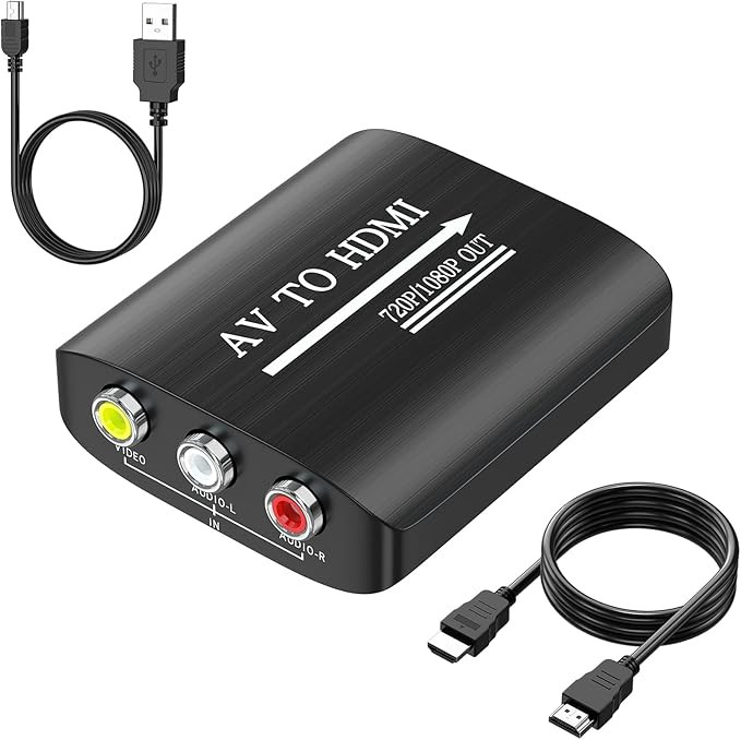 GINGIN RCA to HDMI,AV to HDMI Converter,Composite to HDMI Converter Compatible with WII,PS One,PS... | Amazon (US)