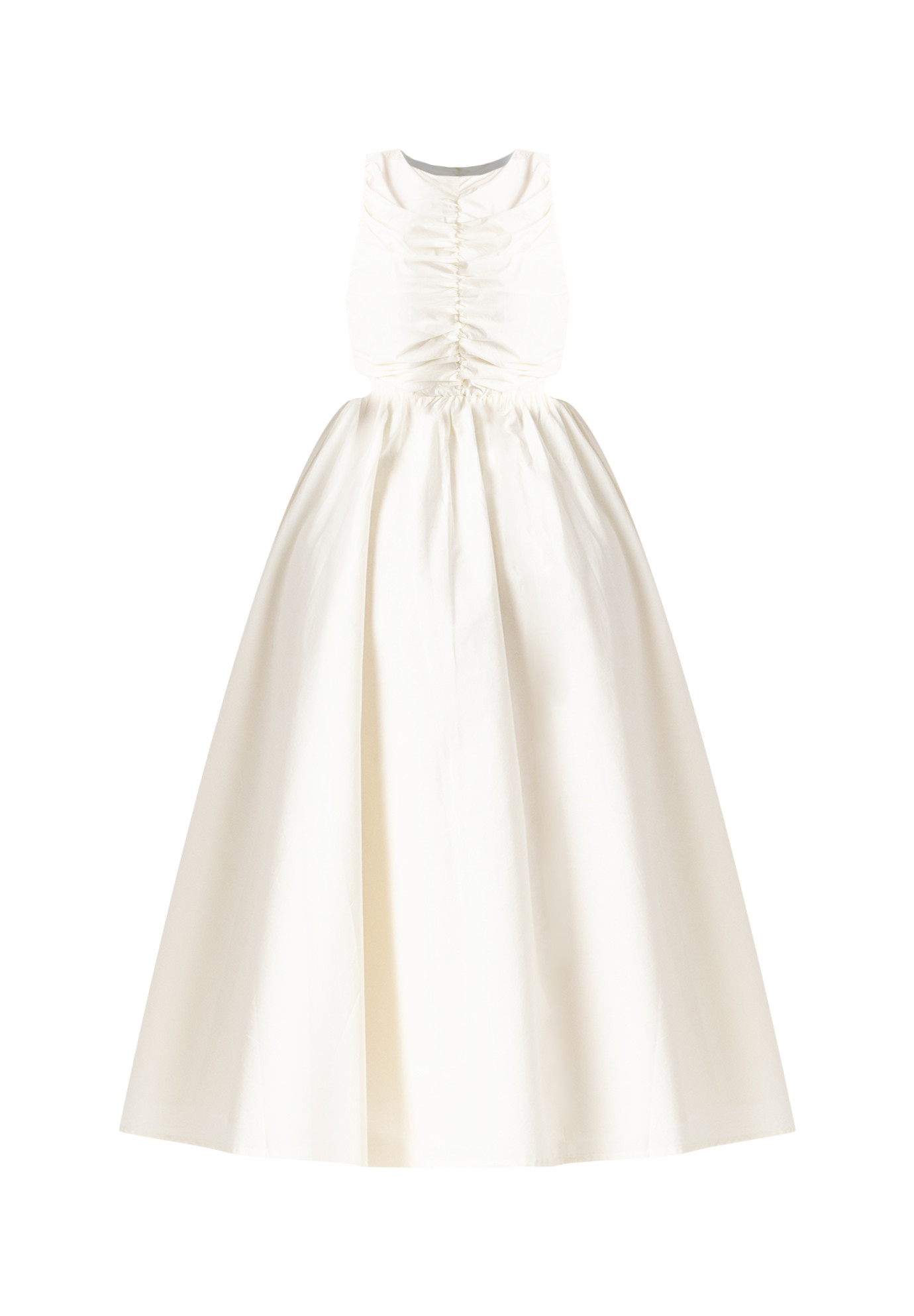 Shirred Bodice Midi Dress | Eloquii