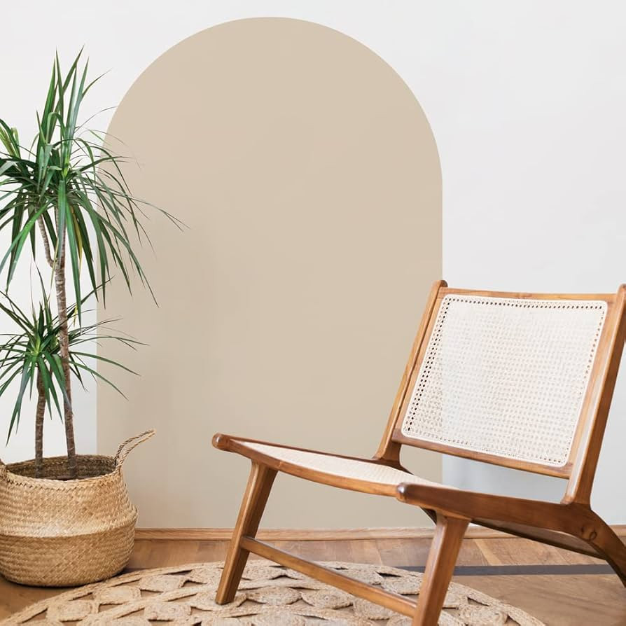 Tempaper TD3101 Arch Peel and Stick Wall Decal, Soft Beige | Amazon (US)