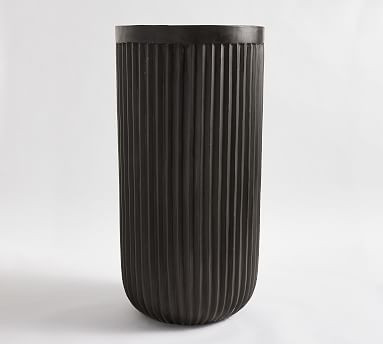 Concrete Fluted Outdoor Planters | Pottery Barn (US)