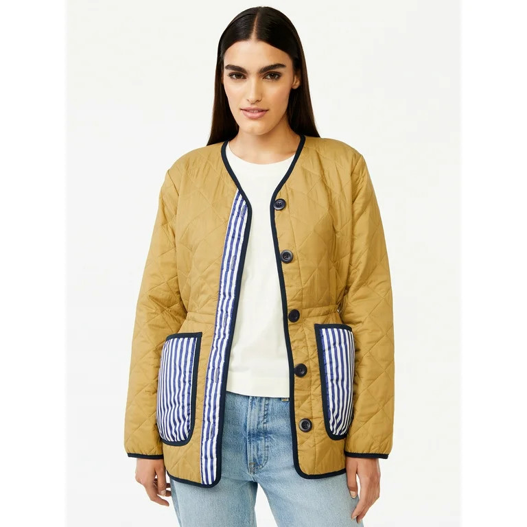 Free AssemblyFree Assembly Women's Quilted Cinched Waist Liner JacketUSD$45.00(4.3)4.3 stars out ... | Walmart (US)