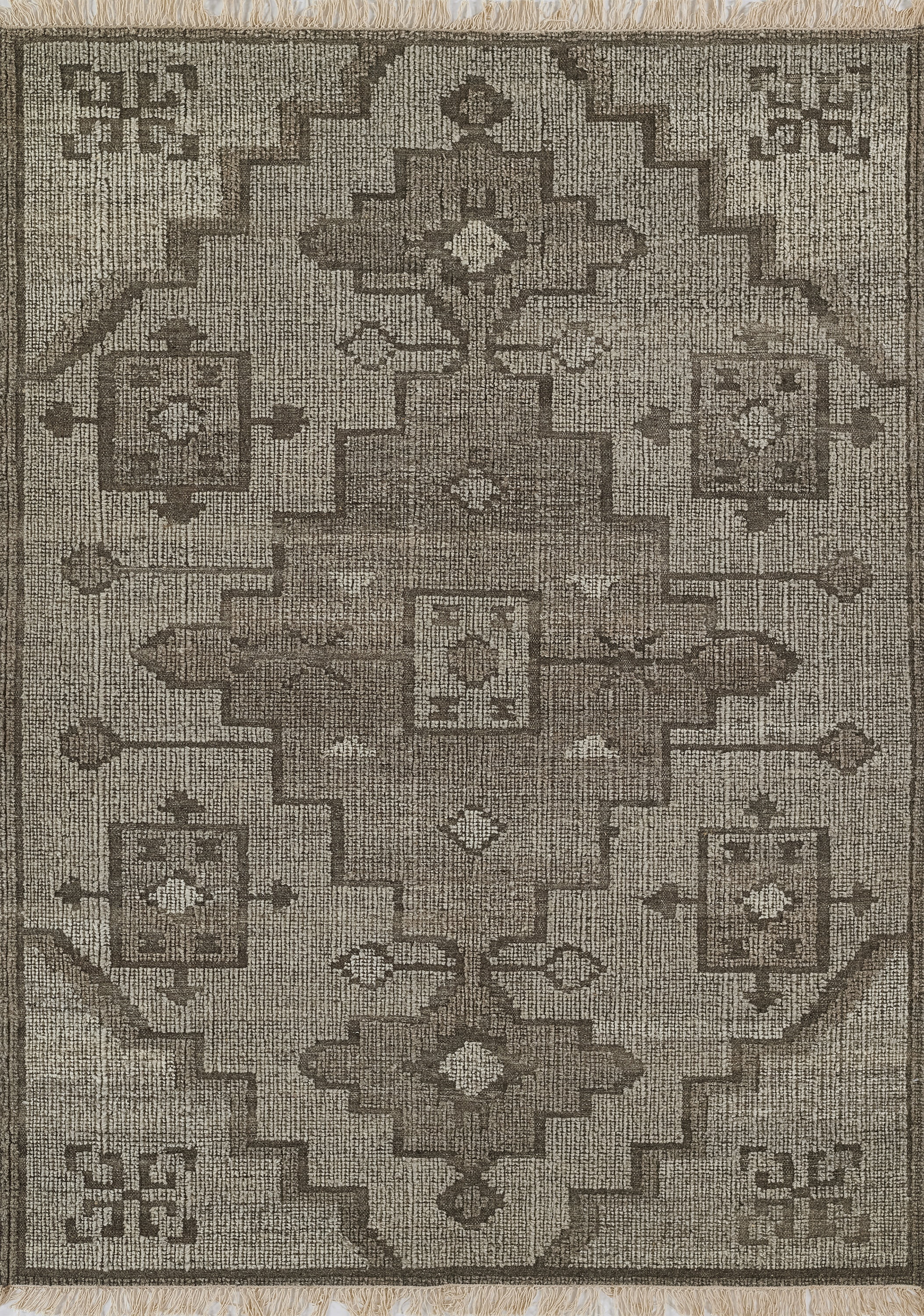Momeni Bristol Hand Woven Wool and Cotton Medallion Natural Area Rug 5' X 8' | Walmart (US)