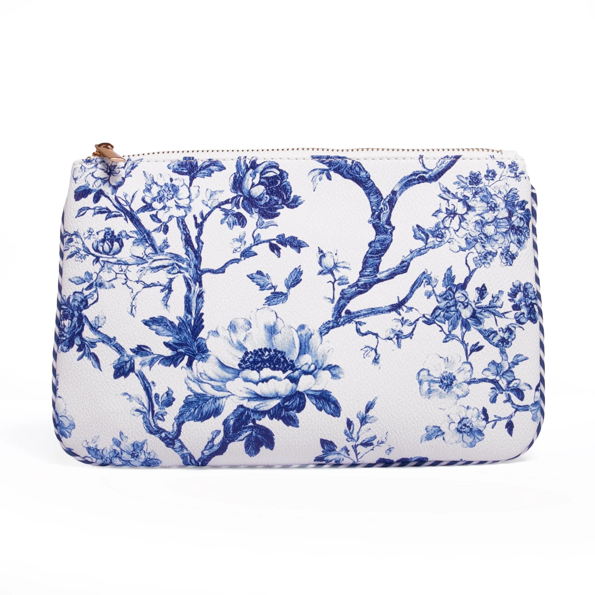 Hi Peach Layne, Mother's Day Gift, Blue Toile Large Zipper Pouch | Walmart (US)