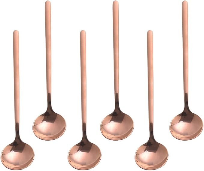 6 PCS Coffee Spoons, 18/8 Stainless Steel Espresso Spoons, 5.2 Inches Vogue Mini Tea Spoon, Cappu... | Amazon (US)