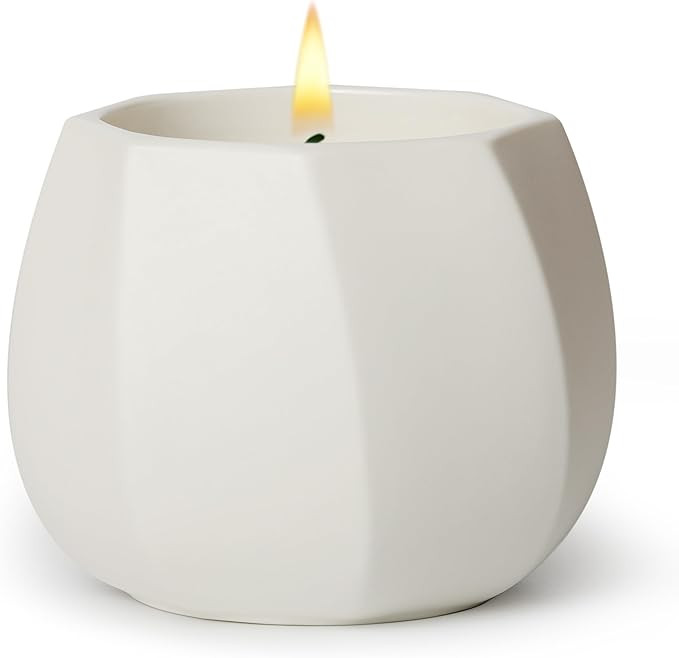 Scented Candle for Home Scented, Luxury Ceramic Candle Jar for Women & Men, Natural Soy Candle fo... | Amazon (US)