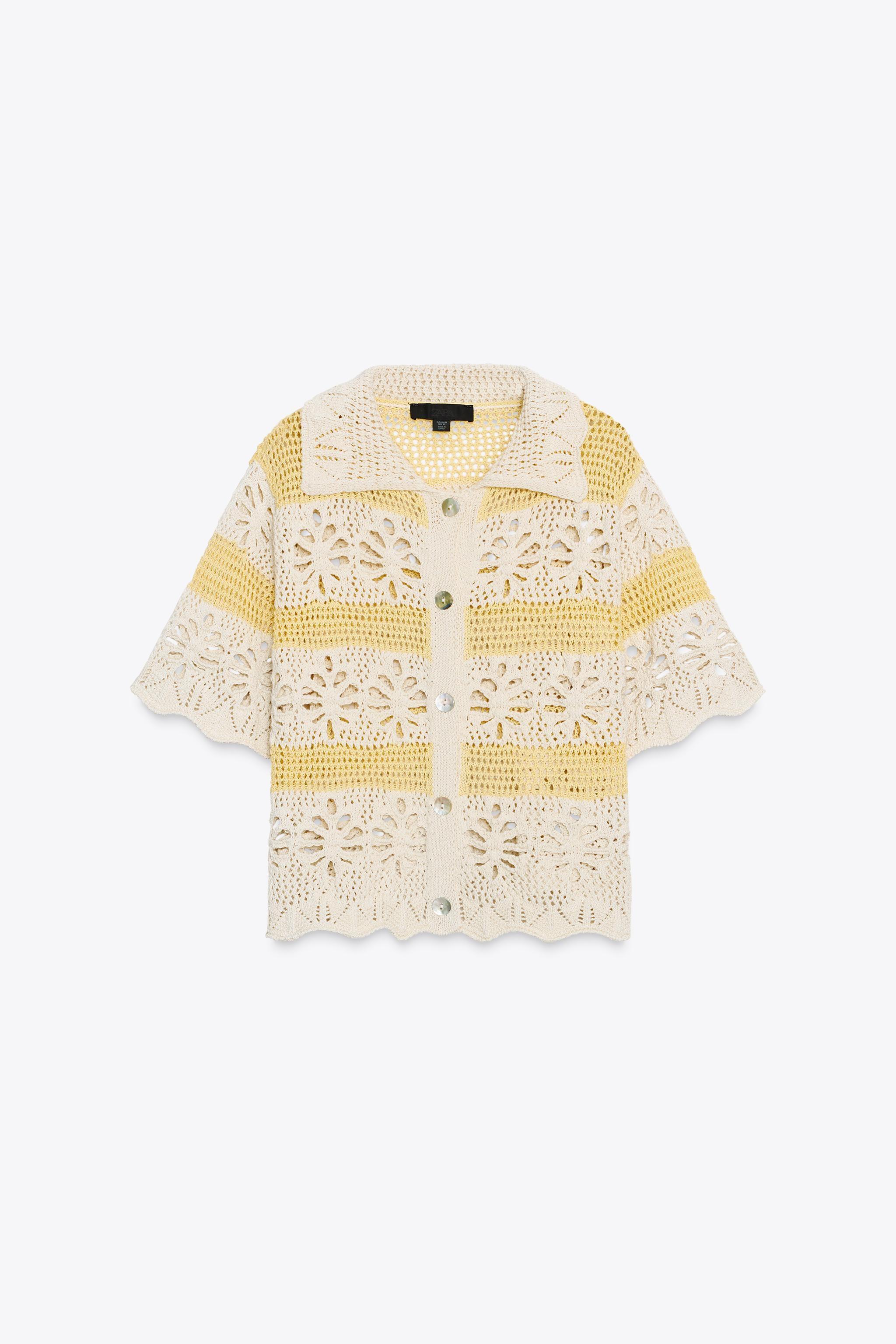 POINTELLE KNIT TOP | Zara UK