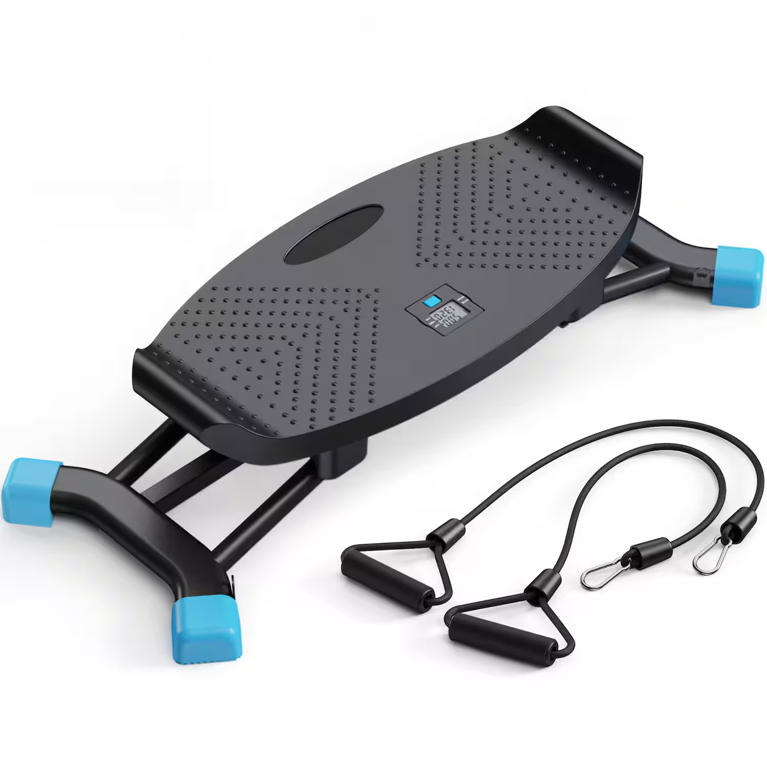 MERACH - Slide Steppers for Exercise at Home Stair Stepper with Resistance Bands - Black | Best Buy U.S.