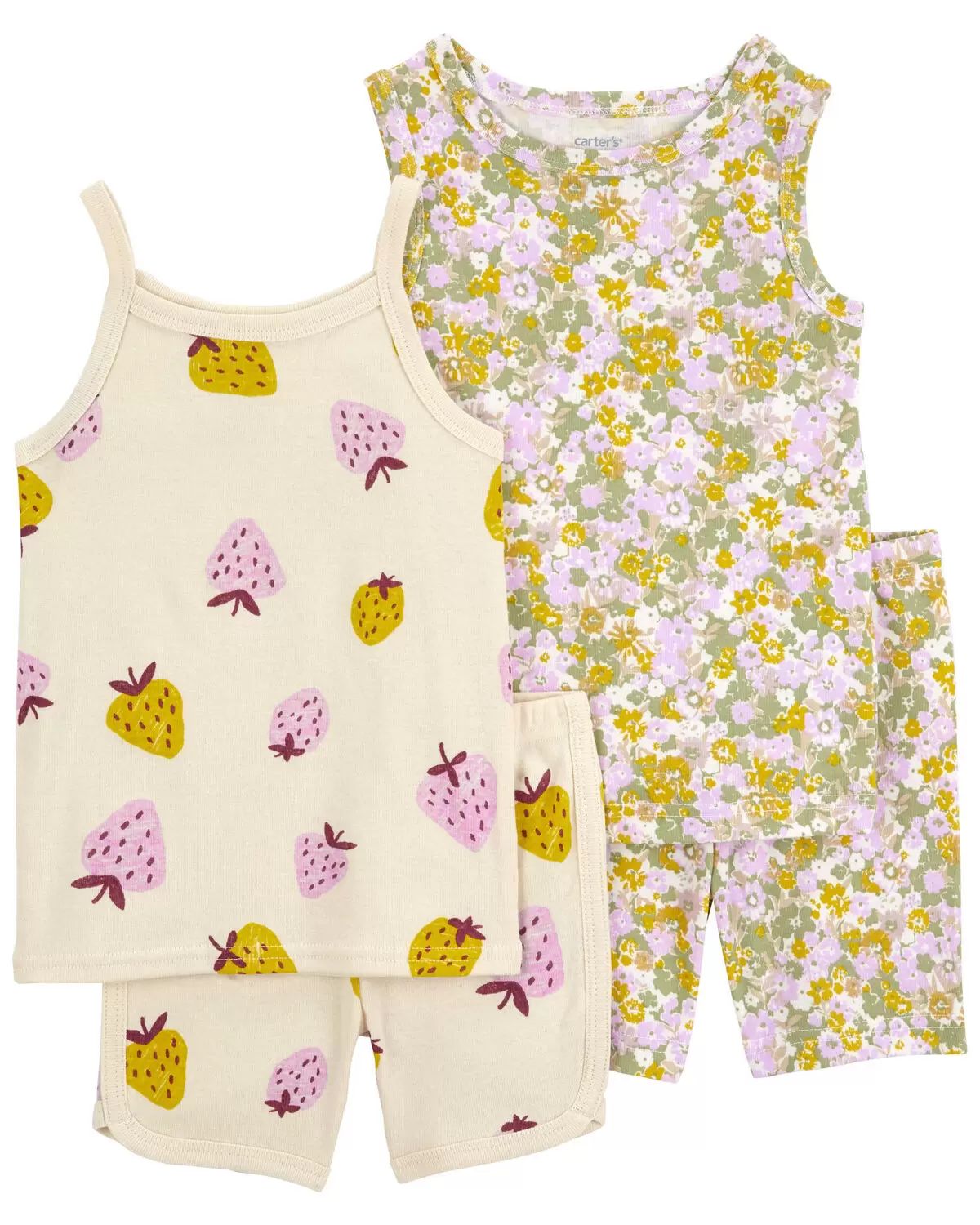 Toddler 2-Pack 2-Piece Floral & Strawberry100% Snug Fit Cotton Pajamas | Carter's