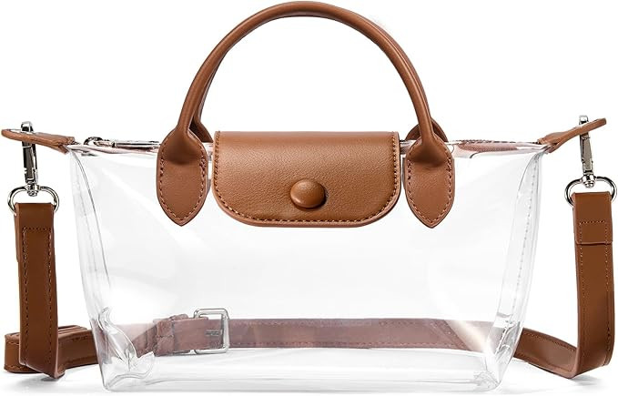 BOSTANTEN Clear Bag for Stadium Approved Small Crossbody Purse Handbags for Concerts Sports Event... | Amazon (US)