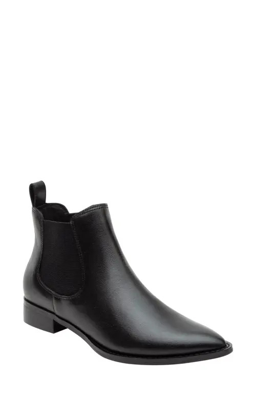 Linea Paolo Zoey Pointed Toe Chelsea Boot in Black at Nordstrom, Size 5.5 | Nordstrom