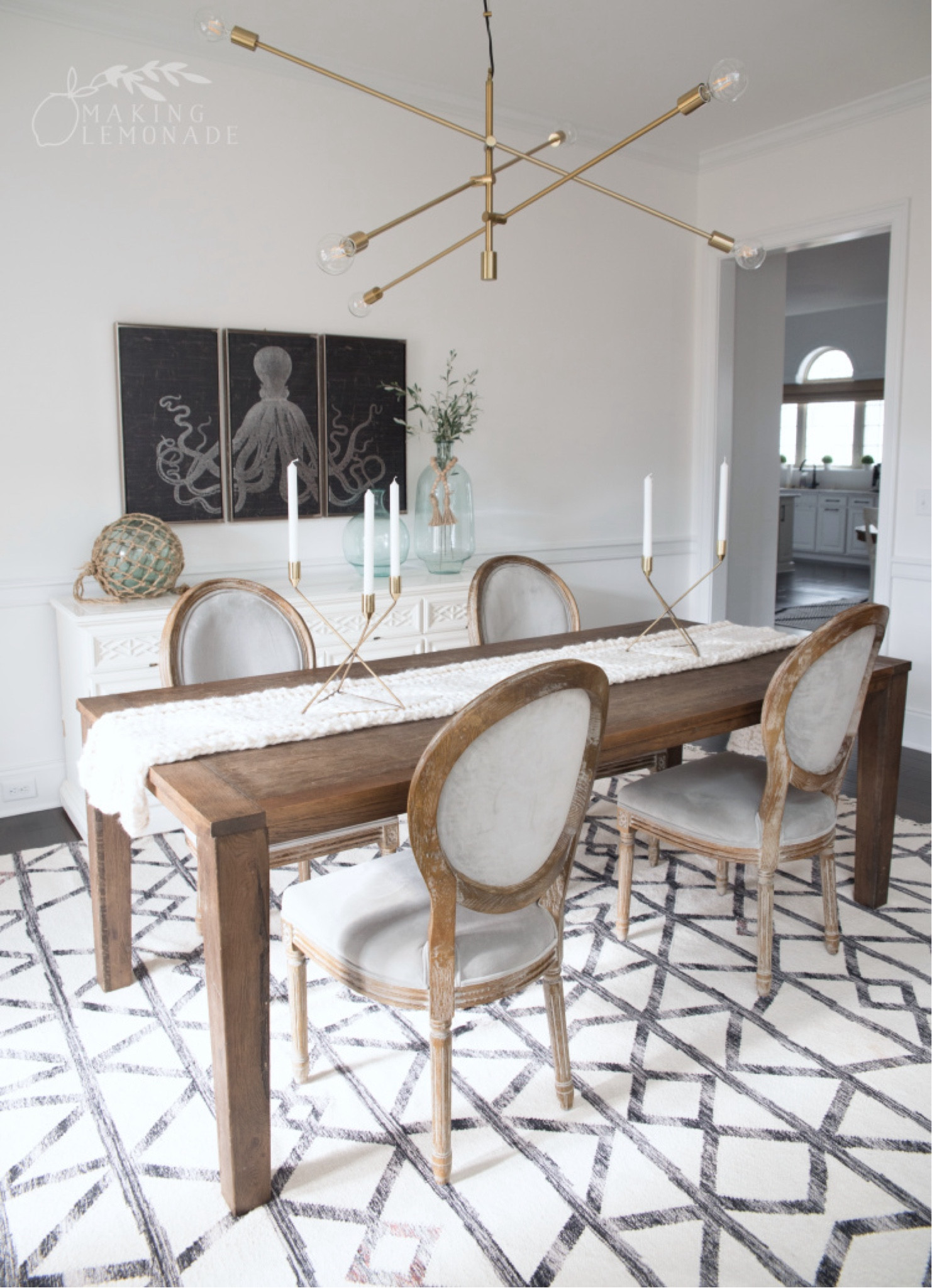 Coastal farmhouse dining room details ✨

#LTKHome