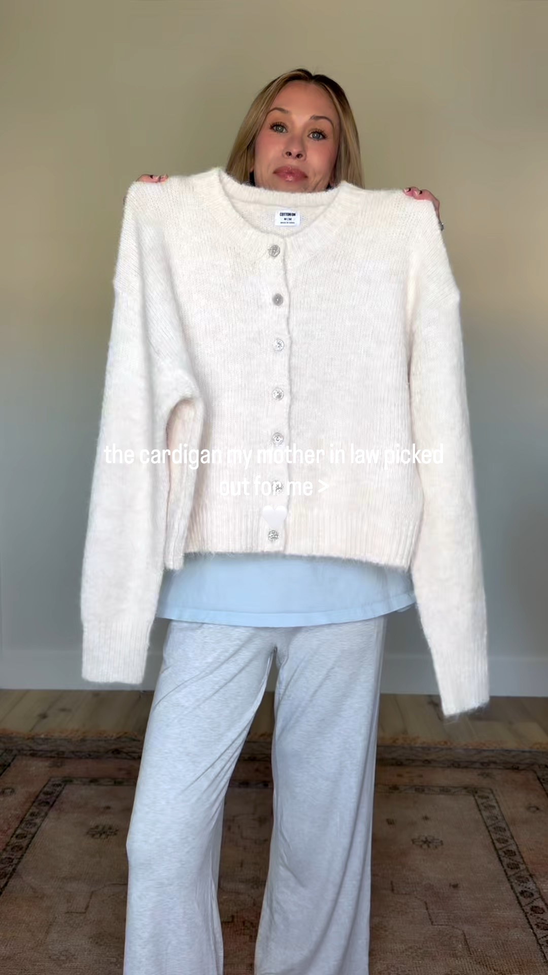 Wearing size M in this cute little cardi 

#LTKFindsUnder50 #LTKFindsUnder100 #LTKootd