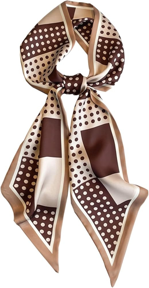 Head Scarf Purse Handle Neck Satin Hair Scarfs For Bag Lightweight Silky Long Thin Women's Fashio... | Amazon (US)