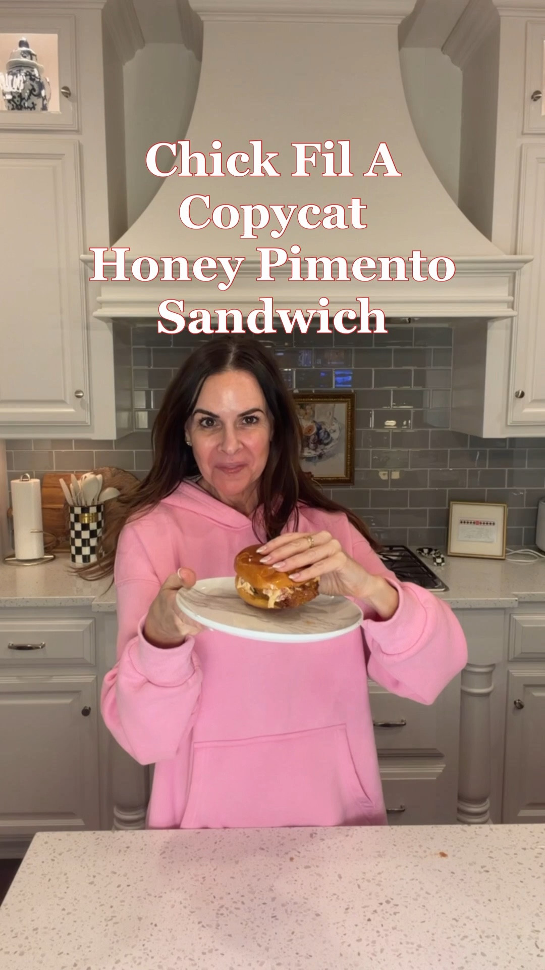 If you’re dreaming about the Chick-fil-A Honey Pimento sandwich like I am, this one’s for you 😍🔥. Same spicy sweet, savory goodness of the OG, made at home in just a few easy steps. Total crowd pleaser, teen approved, and perfect for game days or an easy weeknight win.


Ingredients:
• 1 frozen Red Bag chicken breast (get at Aldi)
• 1 brioche bun
• 3 tbsp hot honey sauce
• ¼ cup pimento cheese dip
• 1 tbsp pickled  jalapeños

Directions:
Air fry frozen chicken at 400°F for 10–12 minutes. Remove chicken, add bun, and air fry for 1 minute until lightly toasted.
Drizzle chicken with hot honey, coating both sides generously.
Assemble: bottom bun + jalapeños + hot honey chicken + pimento cheese + top bun.
Squish (important step 😉) and serve immediately with extra hot honey for dunking.

Pimento 

4 oz Sharp White Cheddar shredded
4 oz Smoked Gouda shredded
¼ cup Mayo
2 tablespoon Sour Cream
4 oz Diced Pimento Peppers
Dash of  Garlic Powder
Dash of  Kosher Salt
Dash of  Smoked Paprika
Mix together with hand mixer. Chill for 30 min. 

#CopycatRecipe #GameDayEats #EasyDinnerIdeas #AirFryerRecipes #FamilyFavorite

#LTKOver40